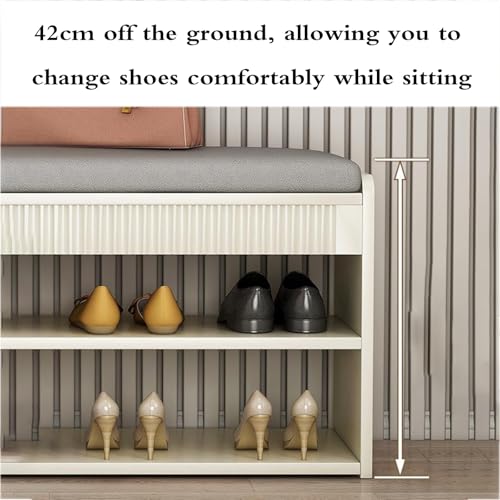 Assemblage facile pour ce banc de rangement chaussures en bois massif solide