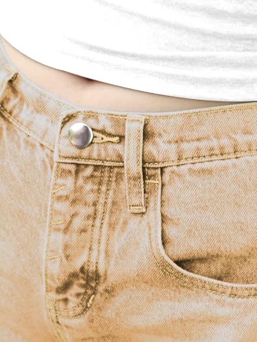 Women's Barrel Jeans Vintage Mid Rise Wide Leg Y2k Baggy Boyfriend Ankle Denim Pants3