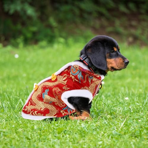 Disfraz para perro y gato Luxshiny talla L rojo miniatura 4