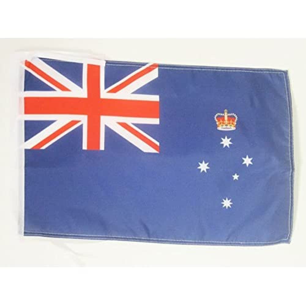 AZ FLAG - Victoria Flag - 18'' x 12'' - 100% Polyester Australia - Victorian Small Banner with Two Cords - Fade Resistant - Vivid Colors - 18x12 in - 45x30 Cm — image 1