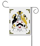 Black Coat of Arms/Black Family Crest 11 X 15 Garden Flag – Made in the U.S.A.