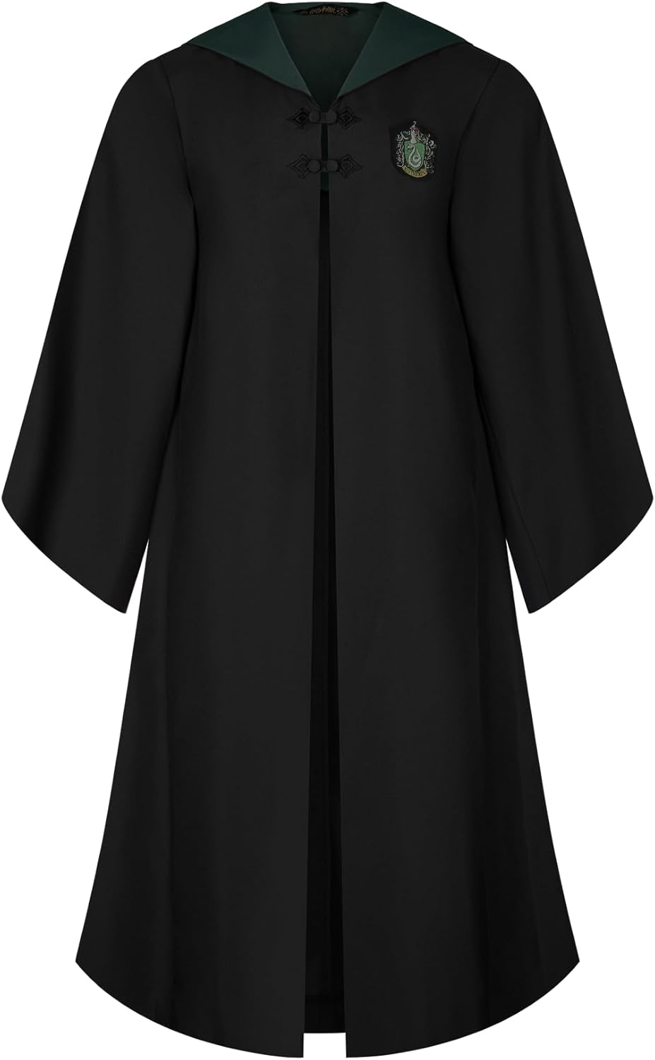 Harry Potter Adult House Robe – Official Hogwarts House Costume with Embroidered Crest, Color Lining & Wand Pocket