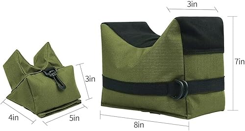 Miniatura 10 de Bolsas de descanso de tiro, bolsas de tiro, soporte delantero y trasero para saco de arena con poliéster de 600 denier para caza de rifles (las
