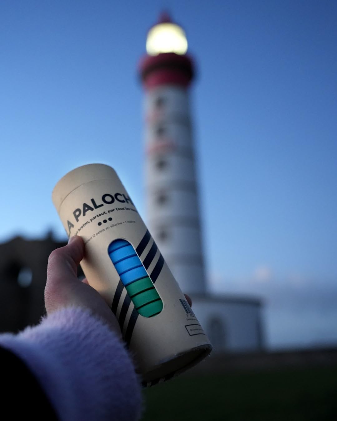 La Paloch' - Jeu de palets en Silicone - Bleu/Vert - Le Palet Breton pour Jouer, Partout, par Tous Les Temps !