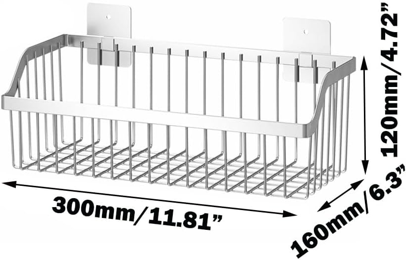 Stainless Steel Hanging Wire Basket Organizer - L 13.78Inch for Cabinet Pantry, Kitchen, Bathroom Storage