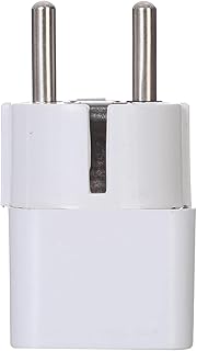 مقبس كهربائي لتحويل التيار للنظام الاوروبى - ابيض