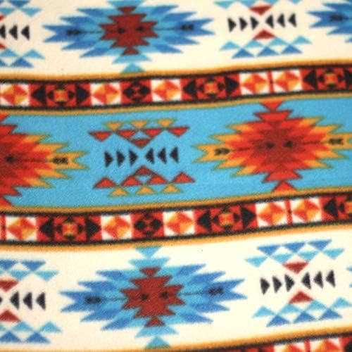 Tribal Stripe Anti-Pill Fleece Fabric by The Yard