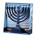 Zion Judaica Blue Electronic Hanukkah Menorah Powered by Batteries or USB 4' Cable Included Flameless Chanukkah Candles Holder LED Electric Minorah Bulbs Chanukah Deco Chanukkiah