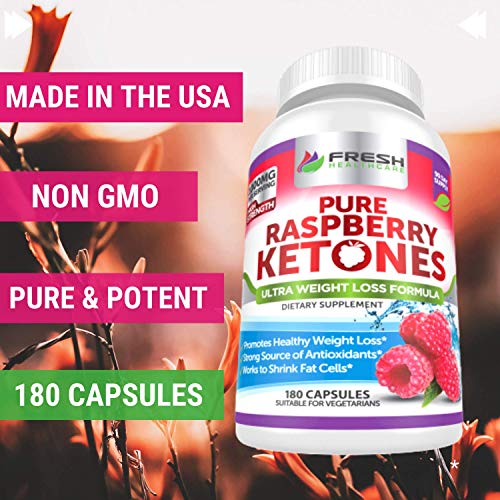 Fresh Healthcare 0712038307975 Pure 100% Raspberry Ketones Max 1000Mg Per Serving - 3 Month Supply Non Gmo - Advanced Weight Loss Support thumb #6
