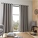 Pineapple Elephant Adana Woven 90x90 Inch Eyelet Curtains Black/White
