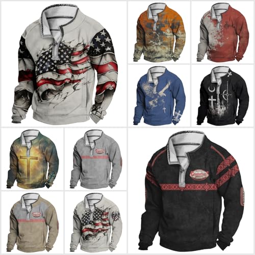 Jesus Sweatshirts for Men Sacred Faith Graphic Hoodies with Pocket Fall Casual Half Zip Pullover Lightweight4