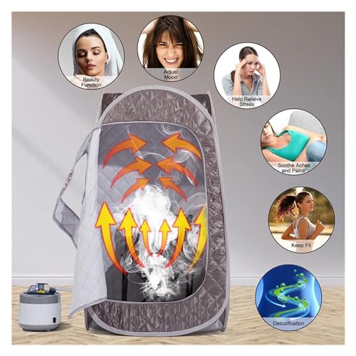 Sauna portable à vapeur grande taille avec spa 4L et télécommande - 4