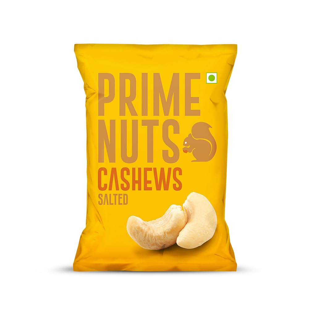 Salted Cashews | High in Protein & Antioxidants | Rich in Heart-healthy Fatty Acids | Dietary Fibre | Healthy Immune System | Healthy Ready to Eat Snacks | 150 gm