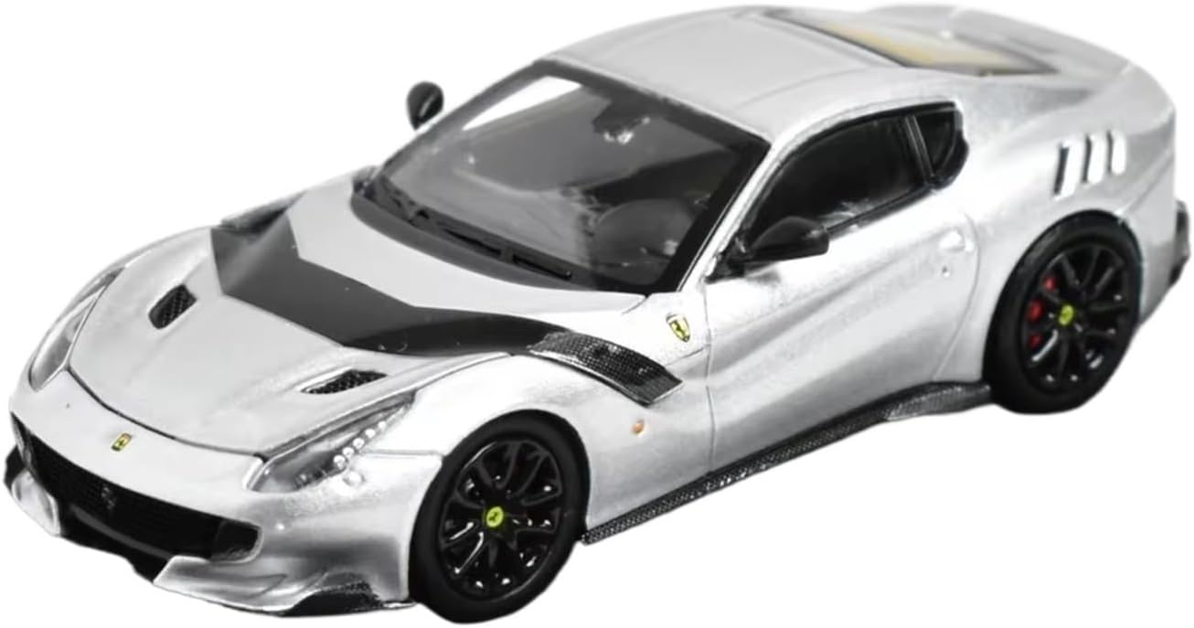 1/64 for F12 TDF V12 Diecast Model Car(Silver B,with Box)