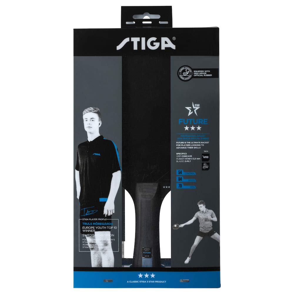 STIGA Future 3-Star Table Tennis Bat with WRB Technology - Professional Quality - Designed for Offensive Players - Enhanced Control, Spin, and Speed