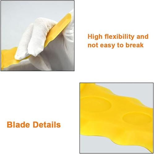 Miniatura 3 de SnowBear Paquete de 4 cuchillas SB601RB afiladas compatibles con cuchilla eléctrica TrimmerEdger para SB600E, SB601E y SB602E, amarillo