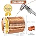 99.9% Pure Copper Wire, 16 Gauge 102 Feet Solid Copper Wire for Jewelry Making Crafts, Electroculture Gardening Antenna, Cyrico Bendable Soft Wire for Plants