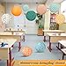 Retisee 12 Pcs Boho Paper Lanterns 10'' Boho Classroom Decor Rainbow Round Paper Lanterns Hanging Ceiling Decorations for Classroom School Preschool Kindergarten Office Birthday Home Party Decor
