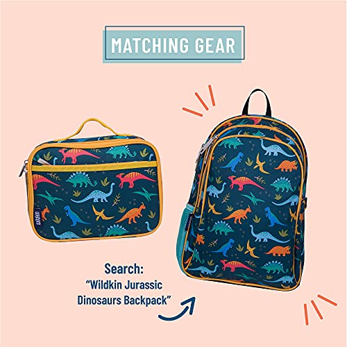 Wildkin Kids Insulated Lunch Box Bag For Boys & Girls, Reusable Kids Lunch Box Is Perfect For Early Elementary Daycare School Travel, Ideal For Hot Or Cold Snacks & Bento Boxes (Jurassic Dinosaurs) #TOP3