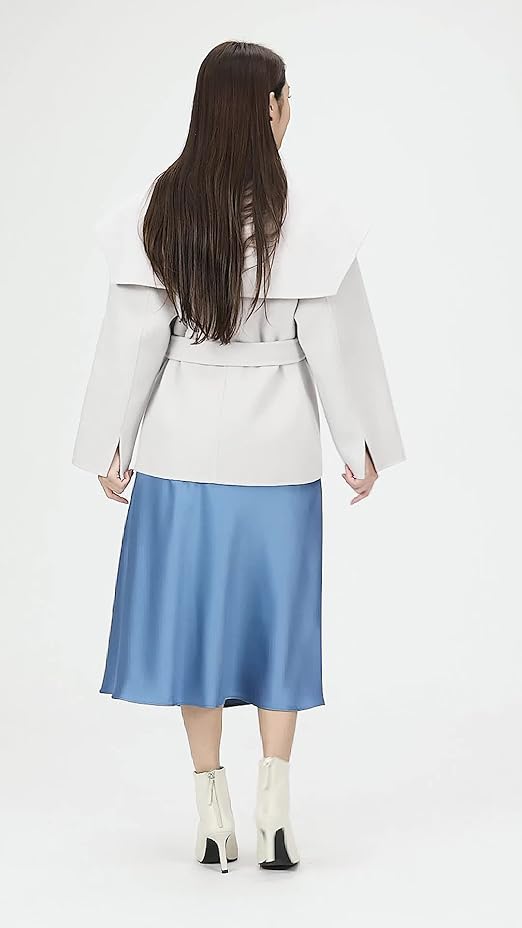 Amazon | [フレイ アイディー] ショールカラーショートリバーコート