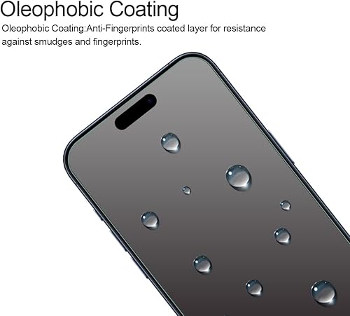 Miniatura 5 de Supershieldz Protector de pantalla de vidrio templado diseñado para iPhone 15 Pro Max (6.7 pulgadas), antiarañazos, sin burbujas