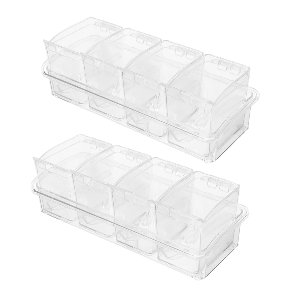 Organizador de frascos de especias hermético con tapa para proteger sal y azúcar