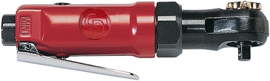 Chicago Pneumatic CP824 - Air Ratchet Wrench, 1/4 Inch, Aluminum Housing, Torque (Min/Max) 3.7-12.5 ft. lbf / 5-17 Nm, 220 RPM, Automotive Tools, Repair Shop, Mechanic Set