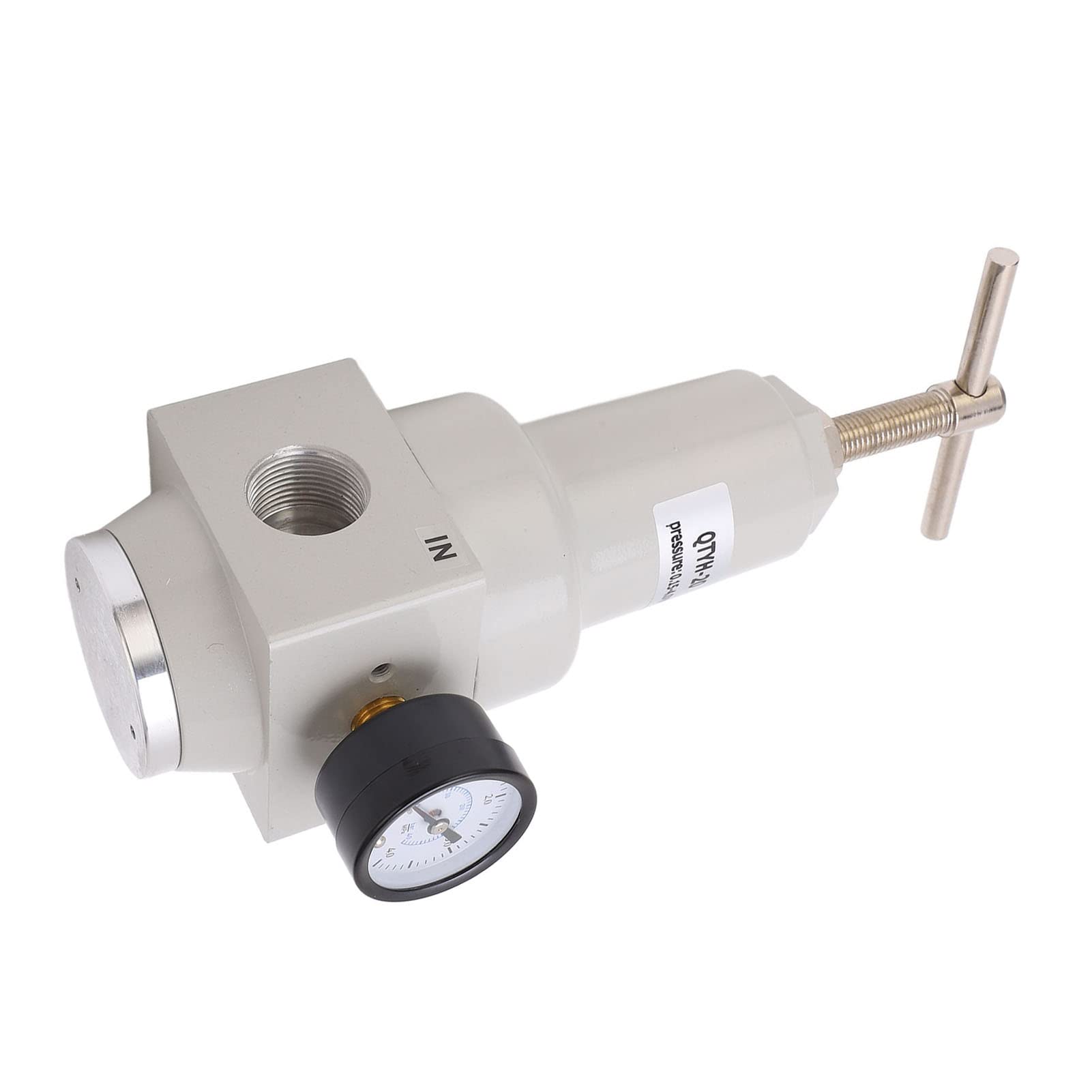 Regulador de presión de aire con válvula de alivio automática, válvula de control de presión de aleación de aluminio con manómetro de alta precisión para sistemas de aire (CANTIDAD-20)