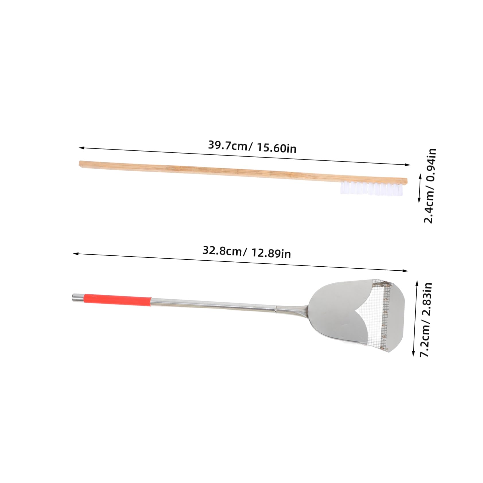 SEWOART Pet Cage Cleaning Brush and Shovel Kit Bird Feeder Supplies Reptile Small Pet Cage Cleaner 2-in-1 Tool Set