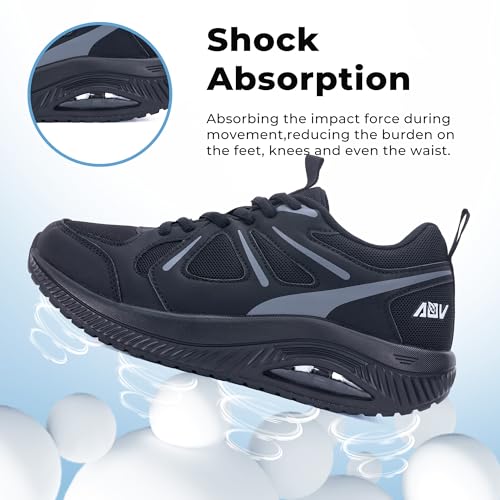 Image of QAUPPE Womens Walking Shoes with Arch Support Athletic Orthotic Sneakers for Women Foot Pain Relief