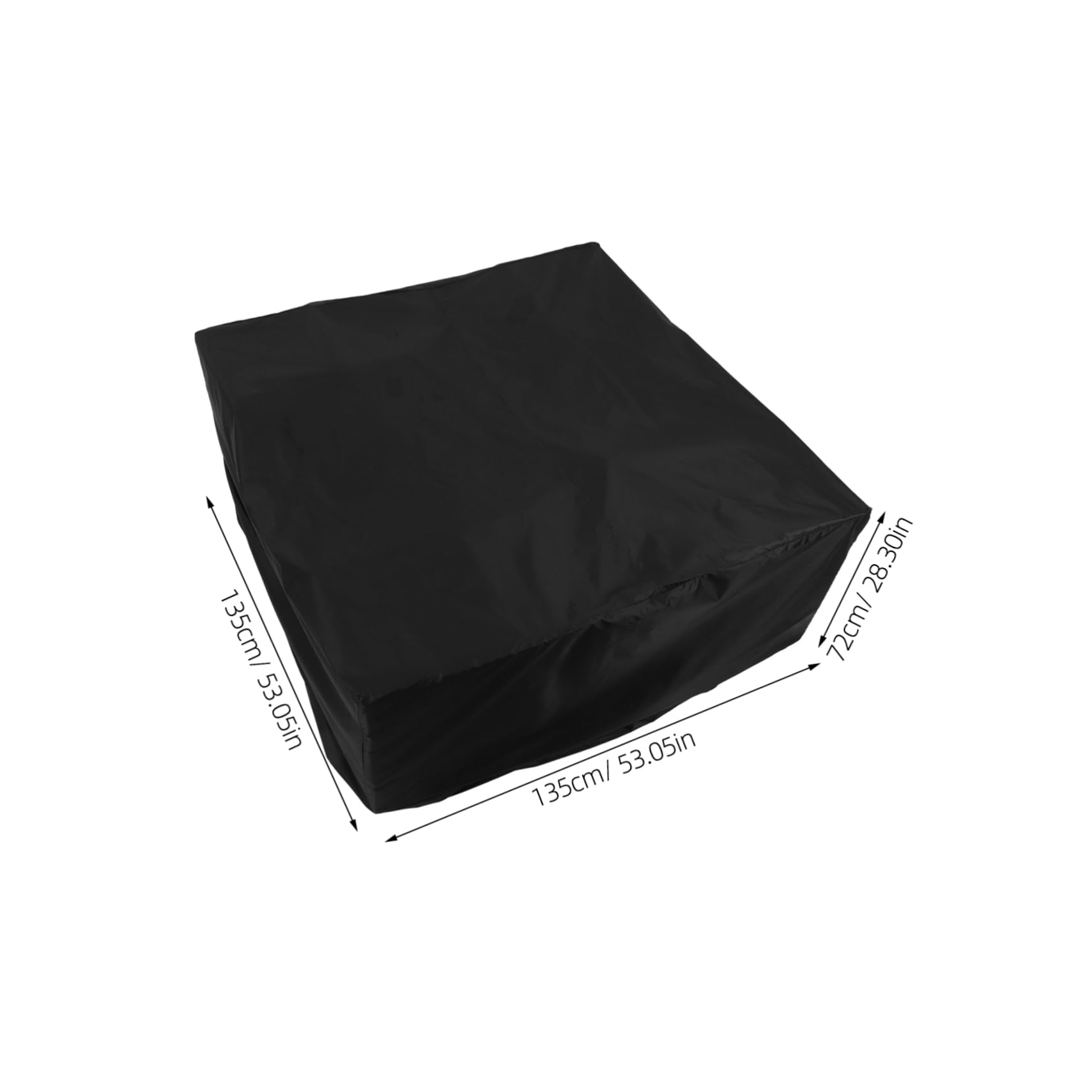 BESTonZON Square Patio Furniture Cover Oxford Fabric Durable Protective Cover for Outdoor Sofas Tables and Chairs Strings for