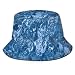Produktbild htrewtregregre Eimer Hut Fischerhüte Fischerhut Sun Hat Fisherman Hat Cap Bucket Hat Packable Reversible Water Textures 3D Printing UV Sun Protection Travel Cap Outdoor Camping Fishing Safari
