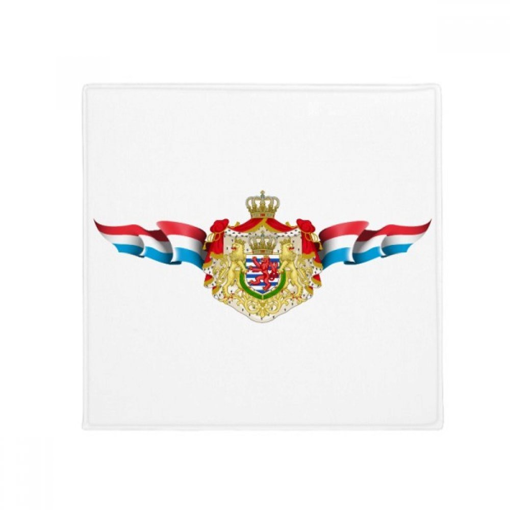 Tapis de sol drapeau du Luxembourg antidérapant 50x50 cm pour entrée et cuisine
