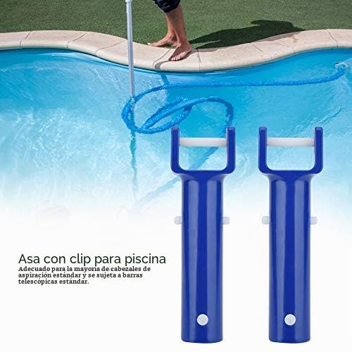 Miniatura 4 de 2 Uds Piezas De Repuesto Para Mango De Cabezal De Aspiradora De Piscina Azul Abs Piscina En Forma De V Clip Cepillo Para Polvo Mango De Limpieza Cabezal De Cepillo Accesorios
