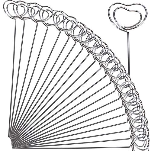 Porte-numéros de table de mariage en forme de coeur métal 50 pièces