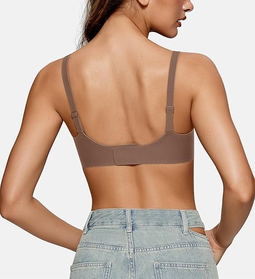 OEAK Womens Wireless Bras Comfortable Push Up Bra Smooth U Neck Bralette Full Coverage Bras Seamless Tshirt Everyday Bras - Image 3