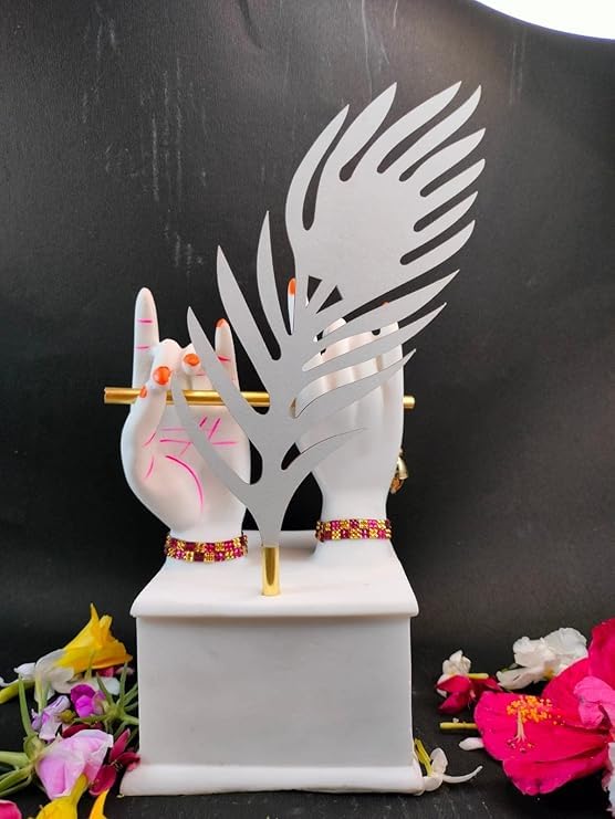 Image of ANI DIVINE Krishna Hand Big with Awesome Finishing and Colors Home Decor Office Table Temple Gift Diwali Awesome Finishing and Colors (11 * 11 * 20 CM)