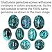 JEWELOPORIUM 925 Sterling Silver Ring for Women Blue Real Shattuckite Stone Statement Silver Ring Size 8.5 Engagement Gift Fashion Jewelry