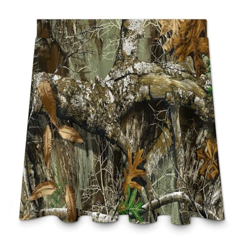 Autumn Hunting Tree Camo Pattern Women's Tennis Skirt High Waisted for Golf Workout Walking Casual Skorts3