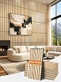 Upick Acoustic Wood Slat Wall Panels 24" x 12" Oak for Interior Decor - Sound Absorbing Accent Wall, Easy DIY Install, 12 Pack