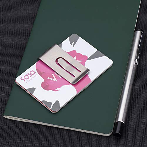 NUBARKO Solid Titanium Money Clip Wallet Credit Card Holder for Men Women Minimalist Slim Cash Wallet Birthday Gifts Christmas Stocking Stuffers Valentine's Day Gift Anniversary for Him Her3