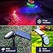 BOHON Solar Lights Outdoor 9 LEDs Multi Color Spot Light with Auto On/Off, Waterproof Spotlight Solar Garden Lights for Landscape Lighting Yard Patio(Changing & Fixed Color 2Pack)