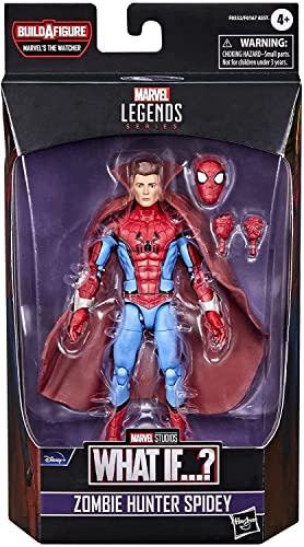 Marvel Legends Series Figura de 15 cm e 1 peça Build-a-Figure - Zombie Hunter Spidey - F0332 - Hasbr