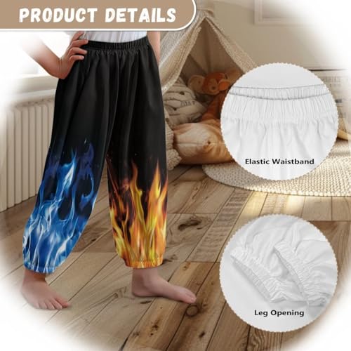 Renewold Kids Loose Sweatpants Boys Sport Jogger Pants Girls Yoga Dance Trousers Casual Lounge Pants Activewear3