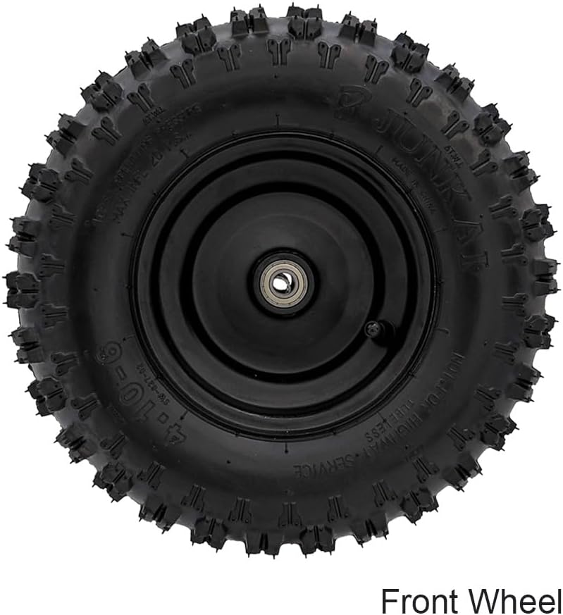 4.10-6 Go Kart Wheel 6" Font & Rear Wheel Tire Tubeless for Four Wheeler ATV UTV Karting Drift Trike Golf Cart Quad Buggy Dune Moped Lawn Mower Tricycle Mini Bike Scooter Project Bike