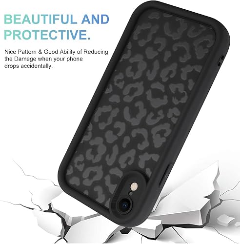 Miniatura 3 de MOWIME Funda compatible con iPhone XR, estampado de guepardo, a prueba de golpes, funda protectora de TPU suave para mujeres y niñas, funda delgada