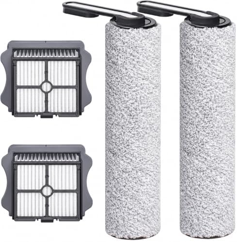 Floor One S5 Replacement Brush Roller and HEPA Filter for Tineco Floor ONE S5 & S5 PRO 2 Cordless Wet Dry Vacuum Cleaner, Replacement Roll Parts for Tineco cleaning solution refill