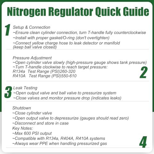 53010 Automotive/HVAC Pressure Tester Kit, Nitrogen Pressure Testing Tools by Pidnsrozo - Image 6