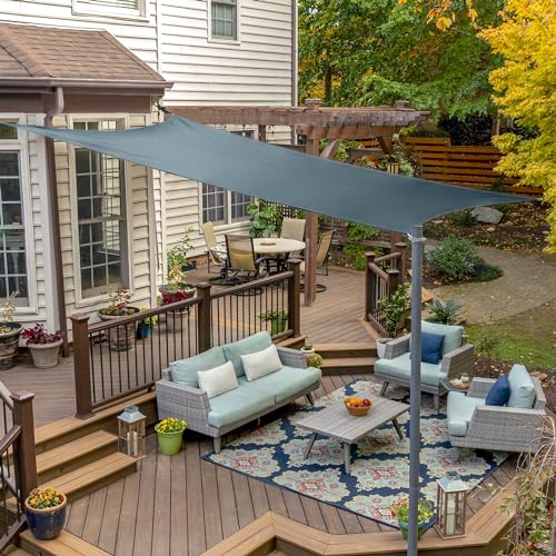 Coolaroo Premium Shade Sail Kit - 95% UV Block Commercial-Grade Luxe Matte Finish Sun Shade with...