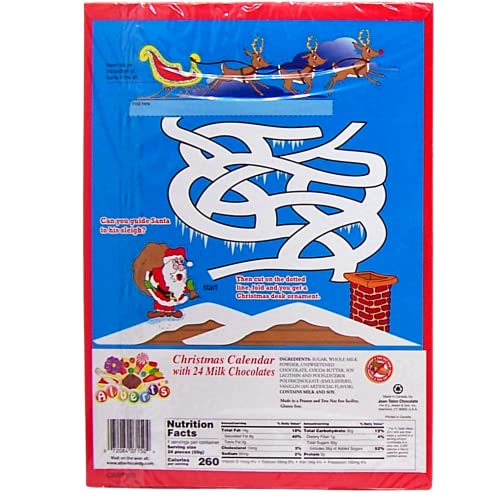 Assorted 2023 Traditional Santa Claus Christmas Design Chocolate Advent Calendars, 1.76 Ounce, Pack Of 2 #TOP3